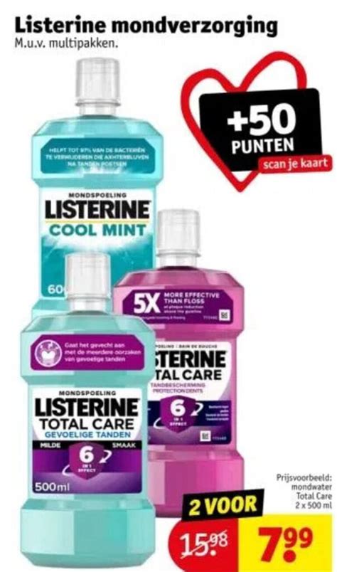 listerine aanbieding kruidvat|Listerine aanbieding bij Kruidvat .